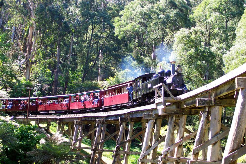 steam train tours melbourne